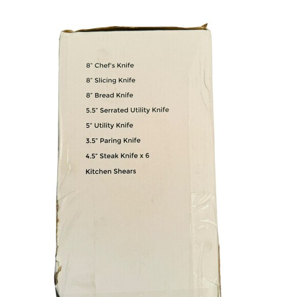 Syvio 14-Piece Knife Set With Block - Picture 9 of 13